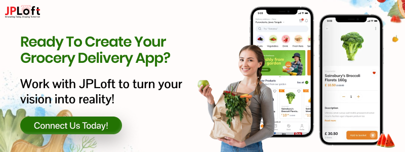 Create a Grocery Delivery App CTA